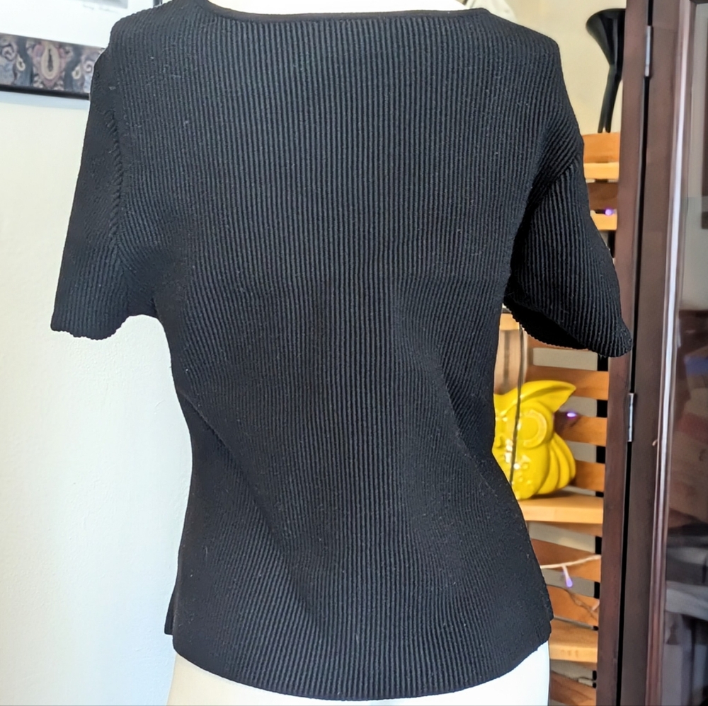 Bar III Ribbed Top - Picture 3 of 4